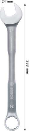 Kunci kombinasi Bosch 24 mm krom vanadium.